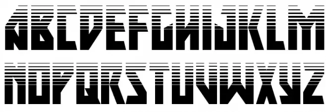Major Force Halftone フォント 大文字