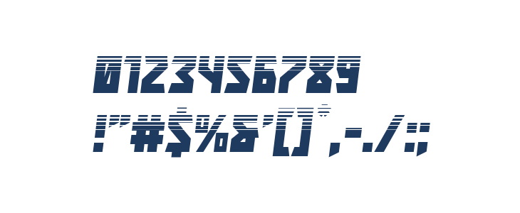 Major Force HalftoneItalic Other Characters