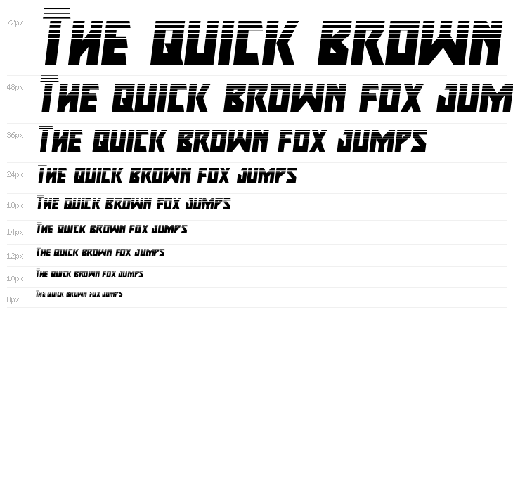 Major Force HalftoneItalic Waterfall