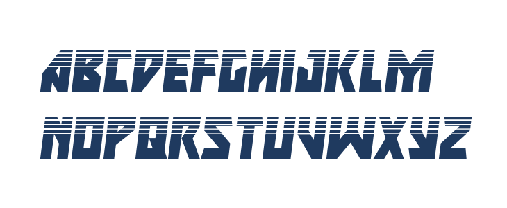 Major Force HalftoneItalic Lowercase