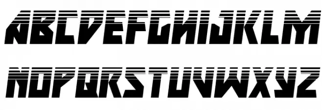 Major Force HalftoneItalic 字体 小写