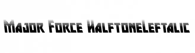 Major Force HalftoneLeftalic  Fuentes Gratis Descargar