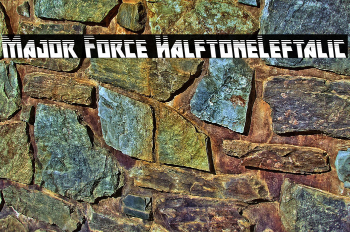 Major Force HalftoneLeftalic Example 3