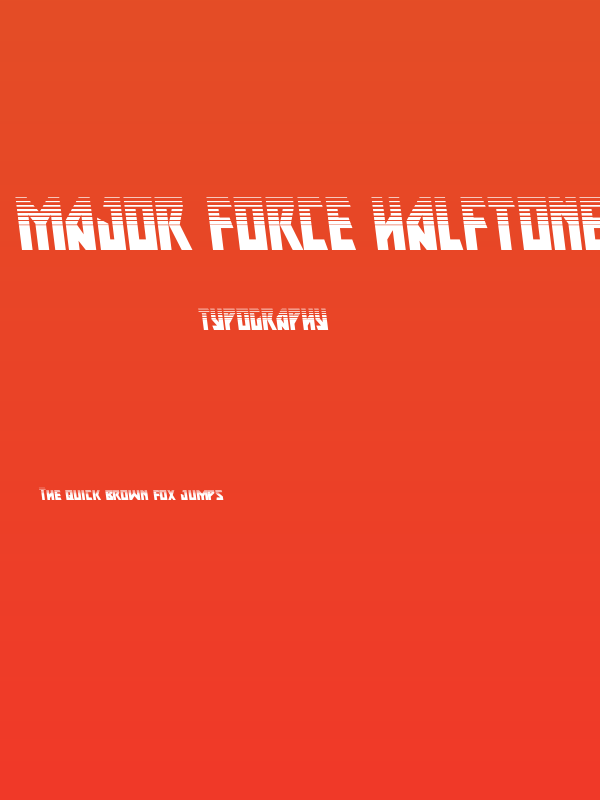 Major Force HalftoneLeftalic Poster