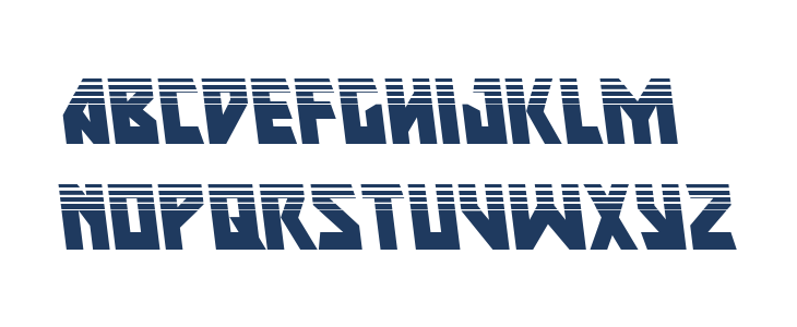 Major Force HalftoneLeftalic Lowercase