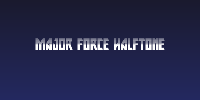 Major Force Halftone Social Header