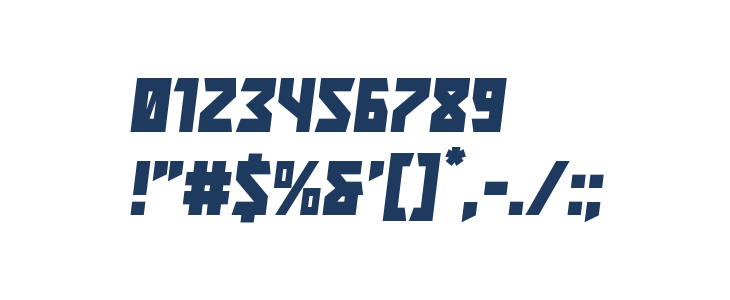 Major Force Italic Other Characters