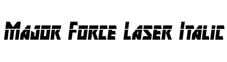 Major Force Laser Italic  フリーフォントのダウンロード