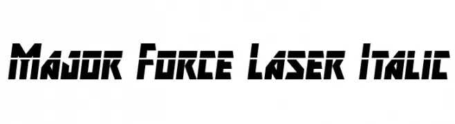Major Force Laser Italic  Free Fonts Download