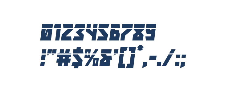 Major Force Laser Italic Other Characters