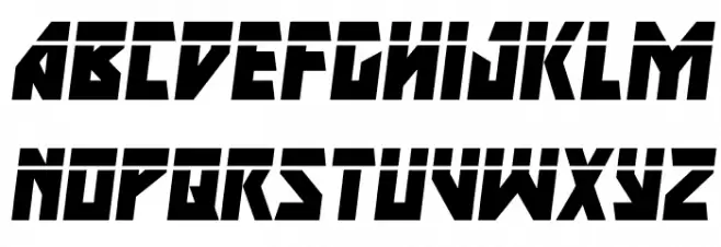 Major Force Laser Italic Caratteri MINUSCOLO