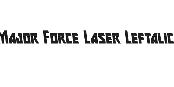Major Force Laser Leftalic Logo
