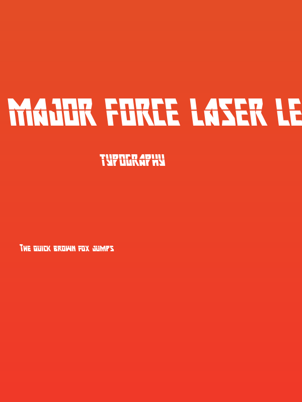 Major Force Laser Leftalic Poster