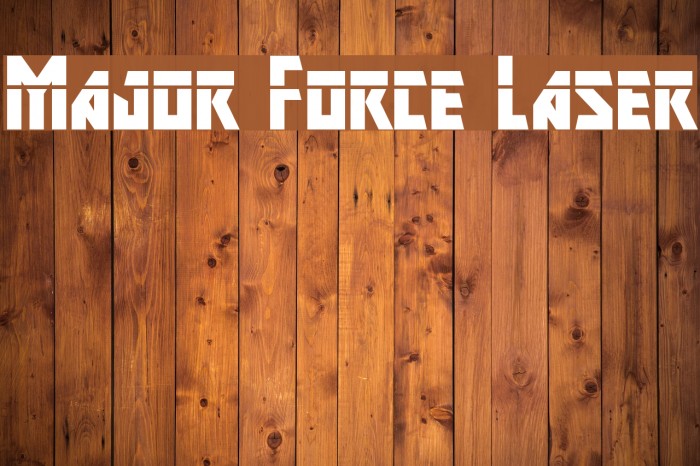 Major Force Laser Font examples