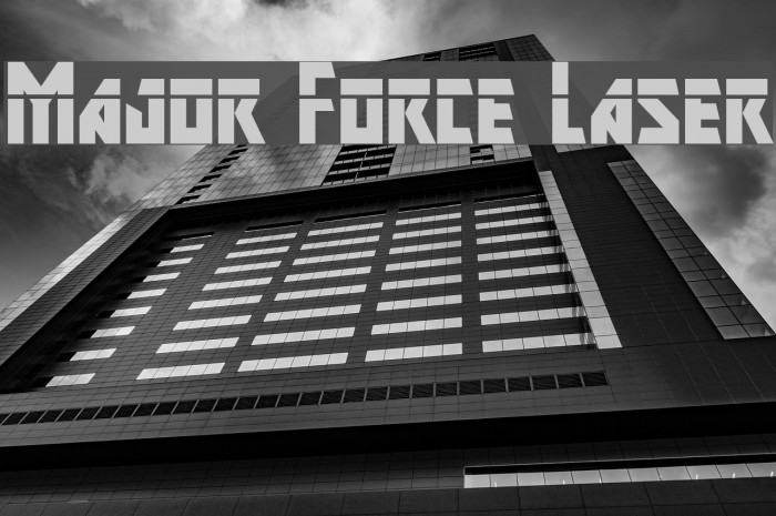 Major Force Laser Font examples