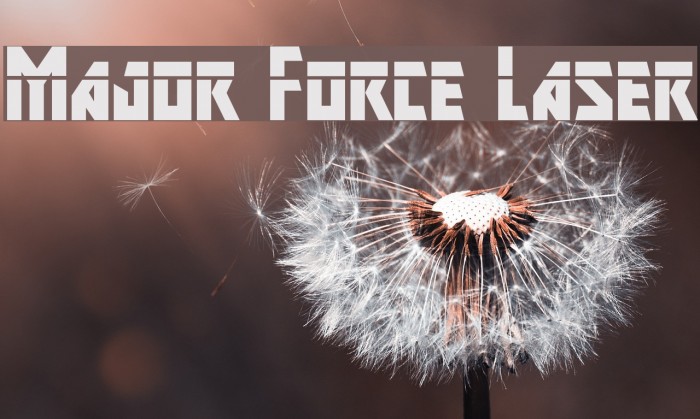 Major Force Laser Font examples