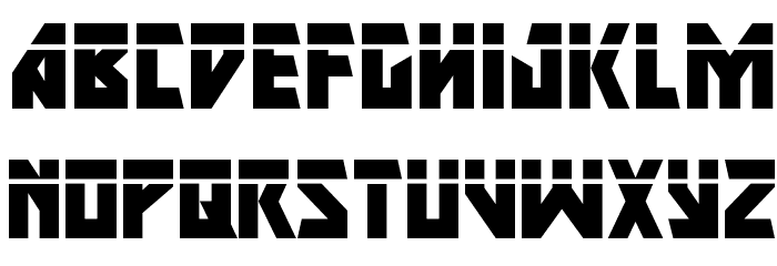 Major Force Laser Font LOWERCASE