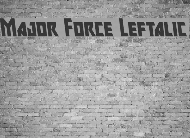 Major Force Leftalic Example 2