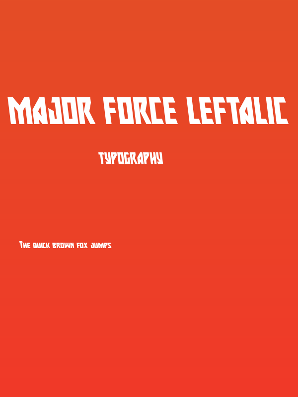 Major Force Leftalic Poster