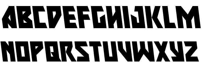 Major Force Leftalic Font LOWERCASE