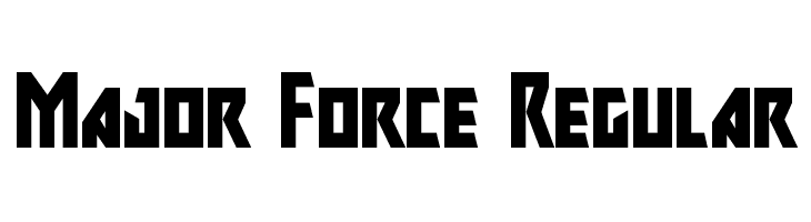 Major Force Regular  Descarca Fonturi Gratis