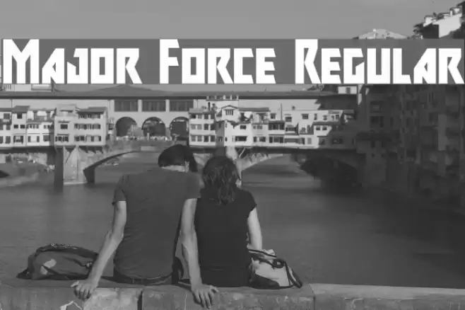 Major Force Regular Font examples
