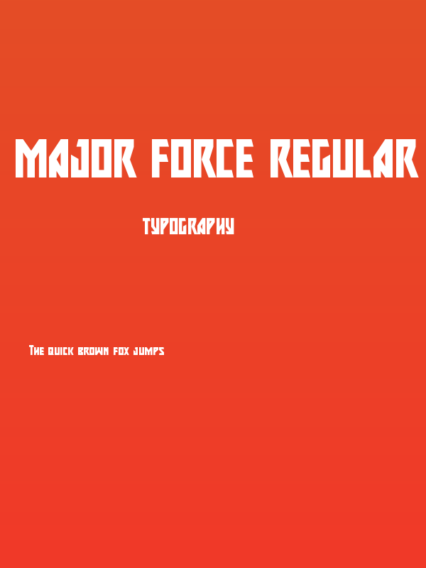 Major Force Regular Poster