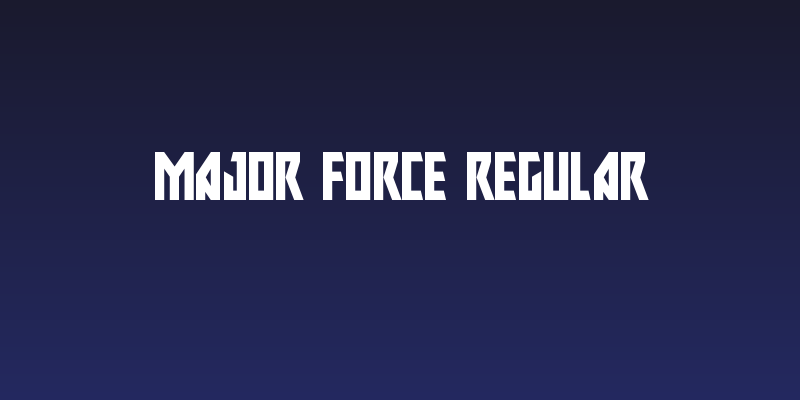Major Force Regular Social Header