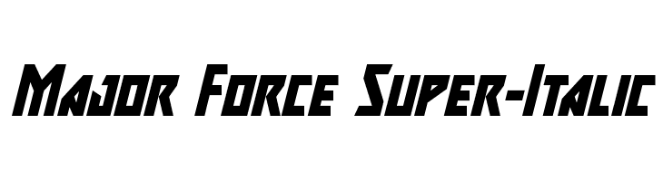 Major Force Super-Italic  フリーフォントのダウンロード