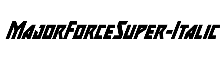 Major Force Super-Italic  フリーフォントのダウンロード