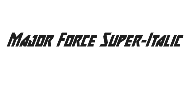 Major Force Super-Italic Logo