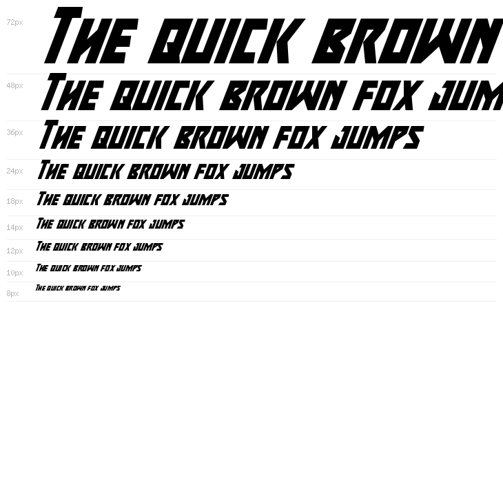 Major Force Super-Italic Waterfall