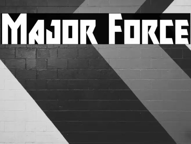 Major Force Font examples