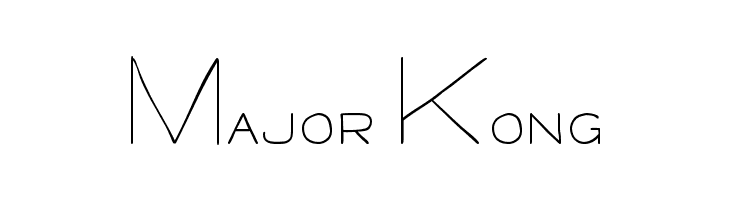 Major Kong Font