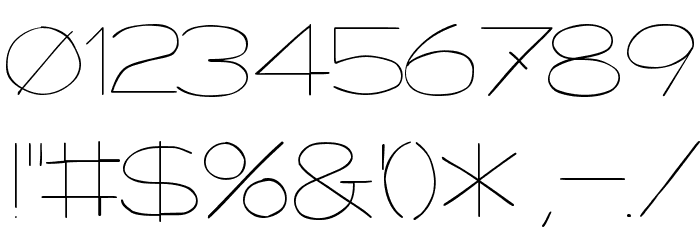 Major Kong Font OTHER CHARS