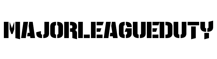 Major League Duty  Descarca Fonturi Gratis