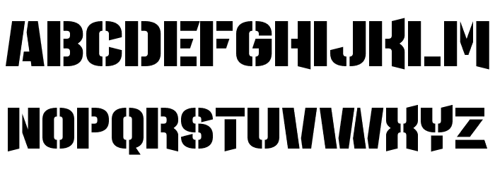 Major League Duty Font LOWERCASE