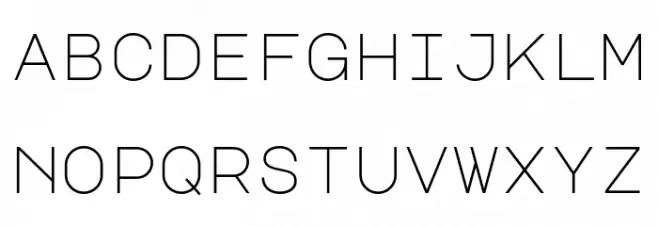 Major Mono Display Regular フォント 小文字