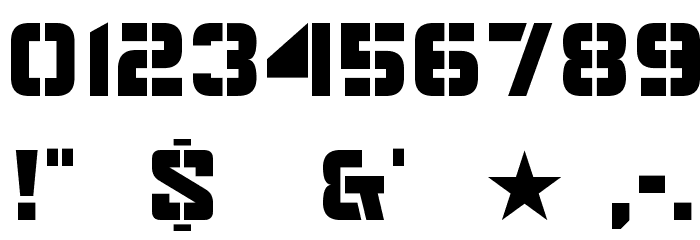 Major Snafu Font OTHER CHARS