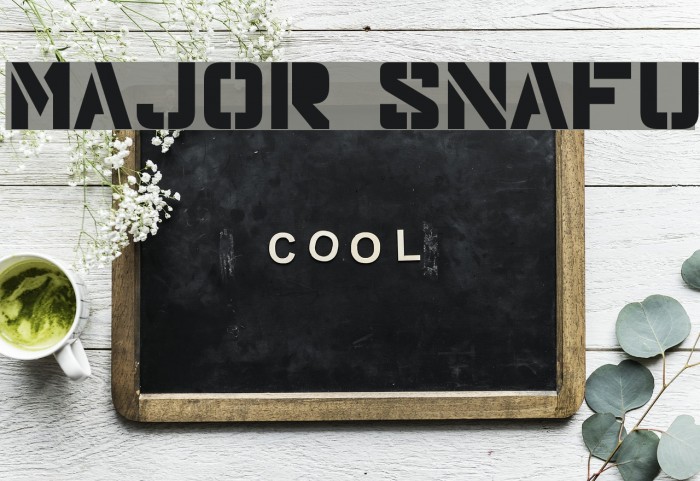Major Snafu Font examples