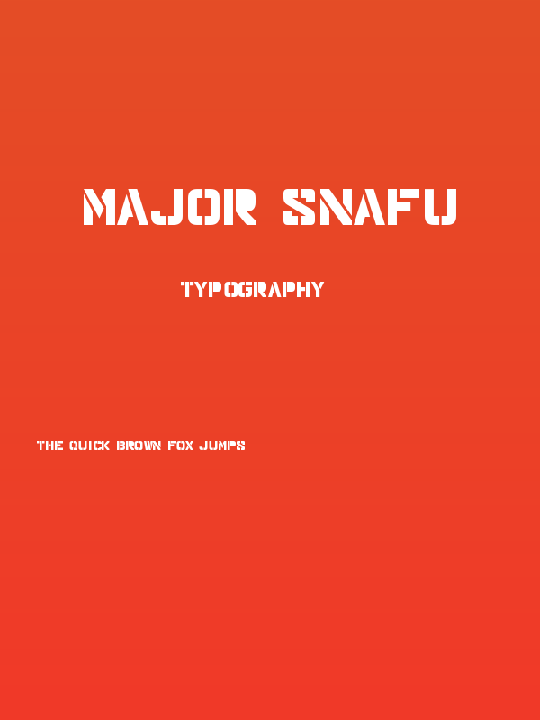 Major Snafu Poster