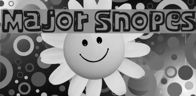 Major Snopes Font examples