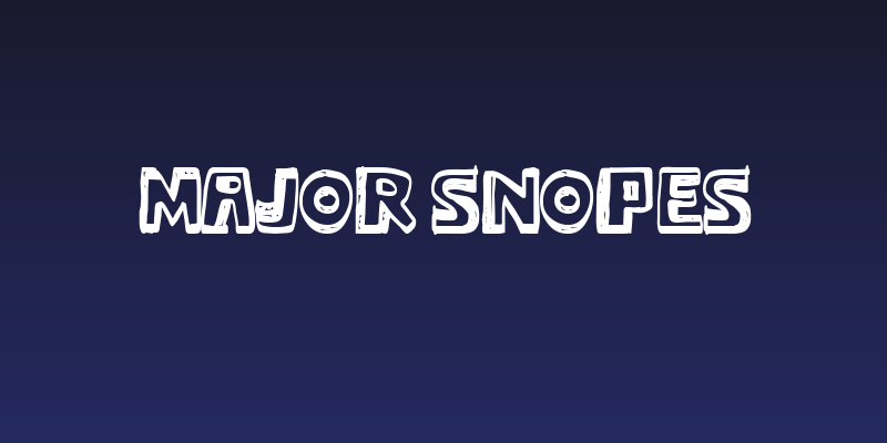 Major Snopes Social Header