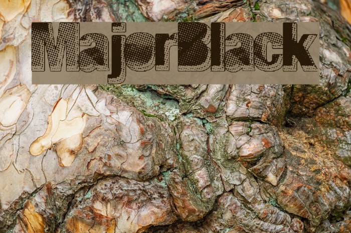 MajorBlack Font examples