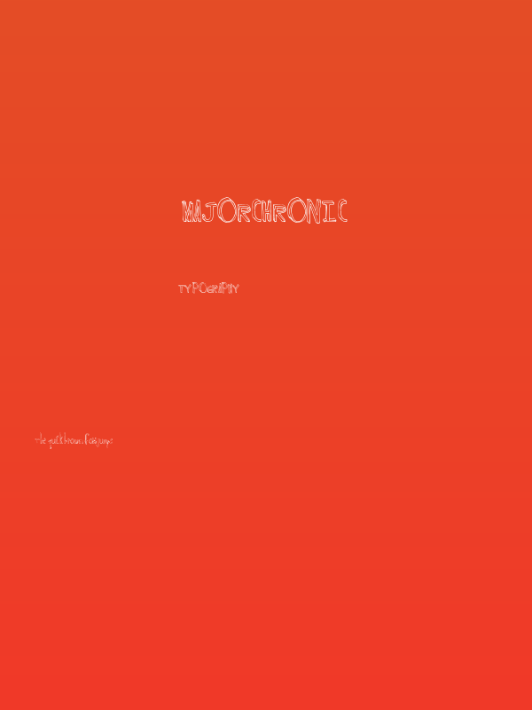 MajorChronic Poster