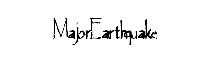 MajorEarthquake  नि: शुल्क फ़ॉन्ट्स डाउनलोड