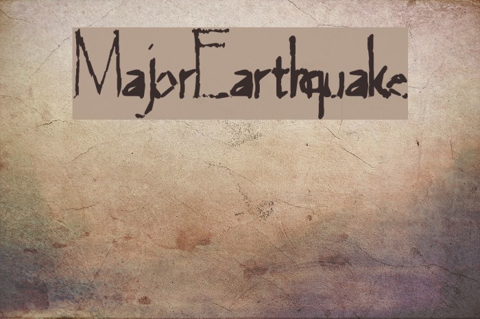 MajorEarthquake Example 3