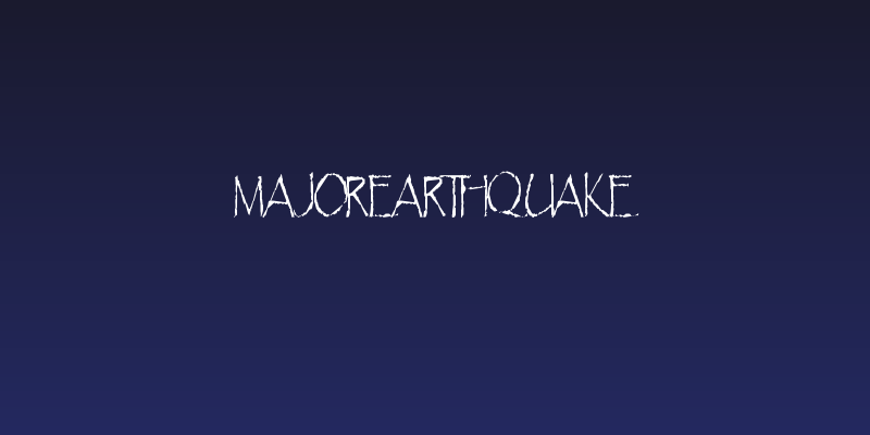 MajorEarthquake Social Header