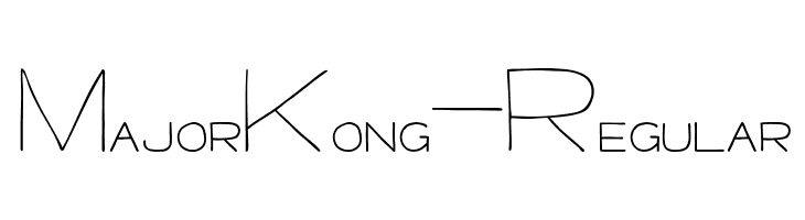 MajorKong-Regular  免费字体下载
