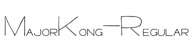MajorKong-Regular  नि: शुल्क फ़ॉन्ट्स डाउनलोड